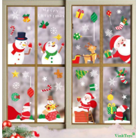 Kerst raamstickers - Set 1